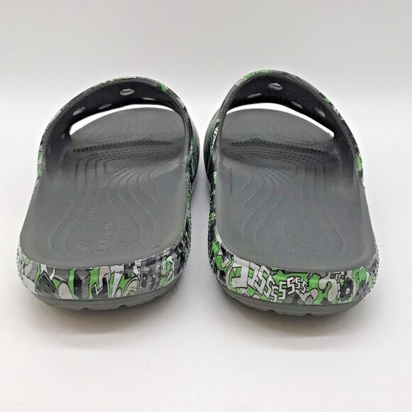 Crocs x Minecraft Iconic Comfort Sandals Men's 5 Women's 7 Gray Classic Slides - Picture 4 of 11